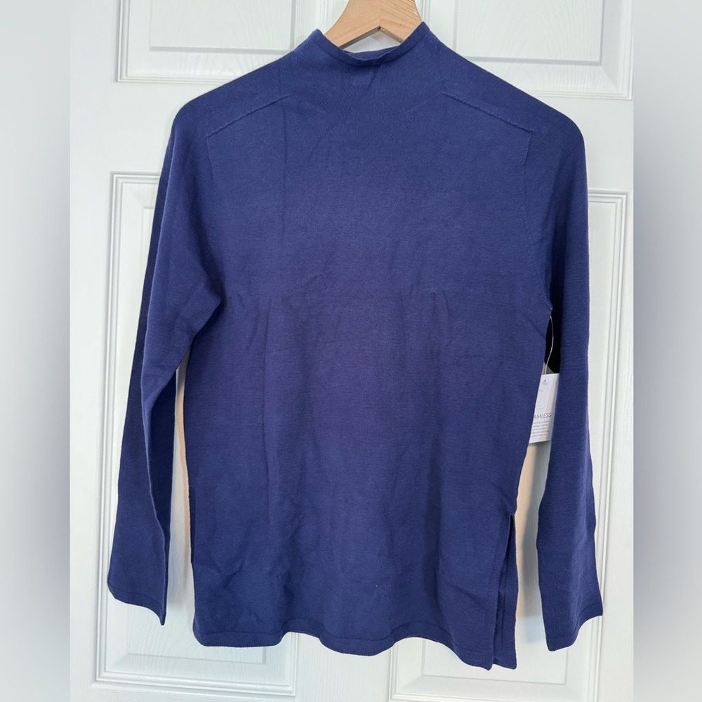 525 America Mock Neck long sleeve blouse Sweater NWT Size Small